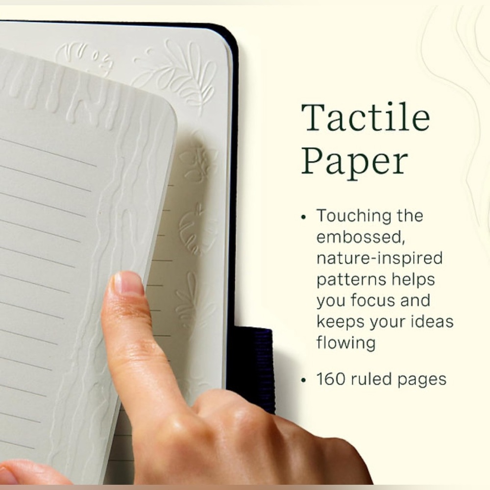 Sensory Journal Ruled Notebook, Embossed Fidget Pages | Find Your Path - Picture 3 of 5